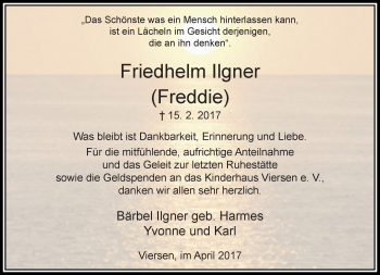 Traueranzeige von Friedhelm Ilgner von trauer.extra-tipp-moenchengladbach.de