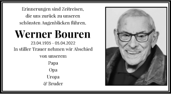 Traueranzeige von Werner Bouren von trauer.extra-tipp-moenchengladbach.de