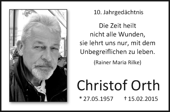 Traueranzeige von Christof Orth von trauer.extra-tipp-moenchengladbach.de