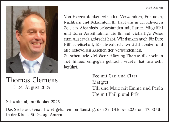 Traueranzeige von Margret Clemens von trauer.panorama-anzeigenblatt.de