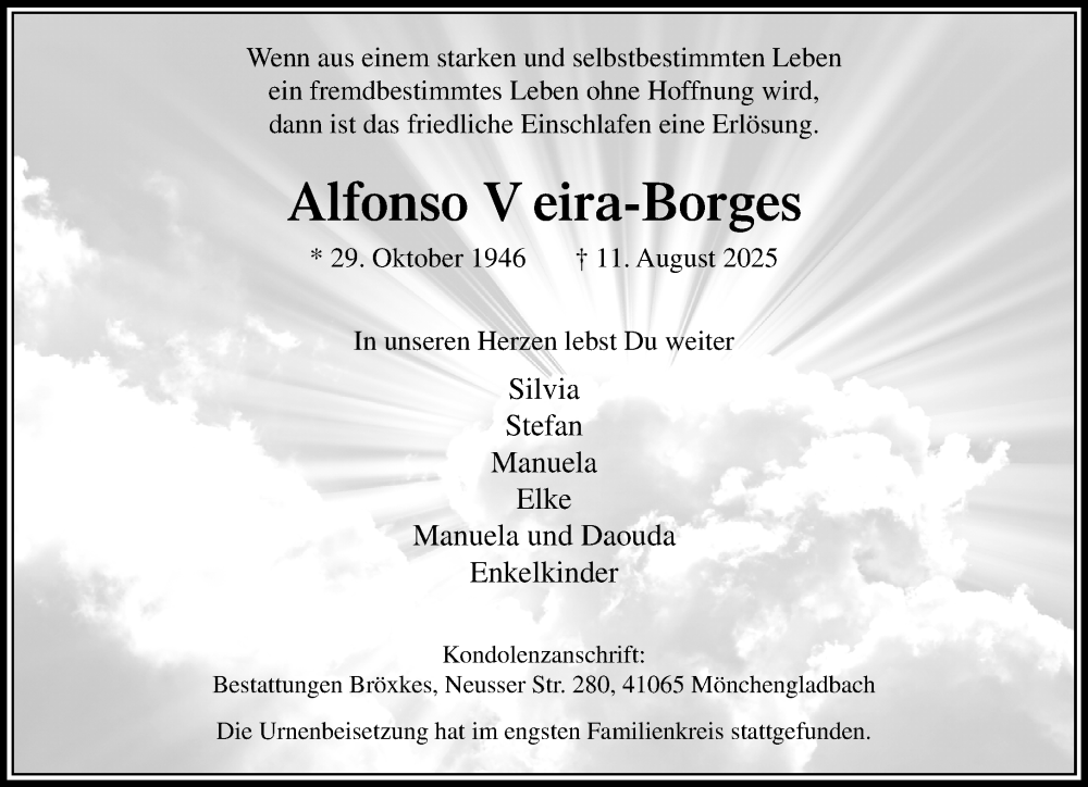  Traueranzeige für Alfonso Vieira-Borges vom 31.08.2025 aus trauer.extra-tipp-moenchengladbach.de